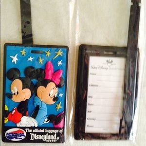 Mickey & Minnie Mouse Disney Luggage Tags x 3